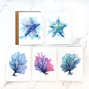 Ocean Reef / biglietto d'auguri con interno vuoto / biglietti A7 5x7" con buste