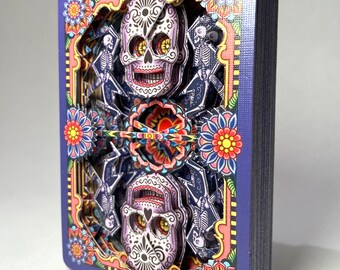 Lonely Heart Los Muertos / hand cut playing card deck