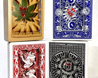 Lonely Hearts / hand cut playing card decks