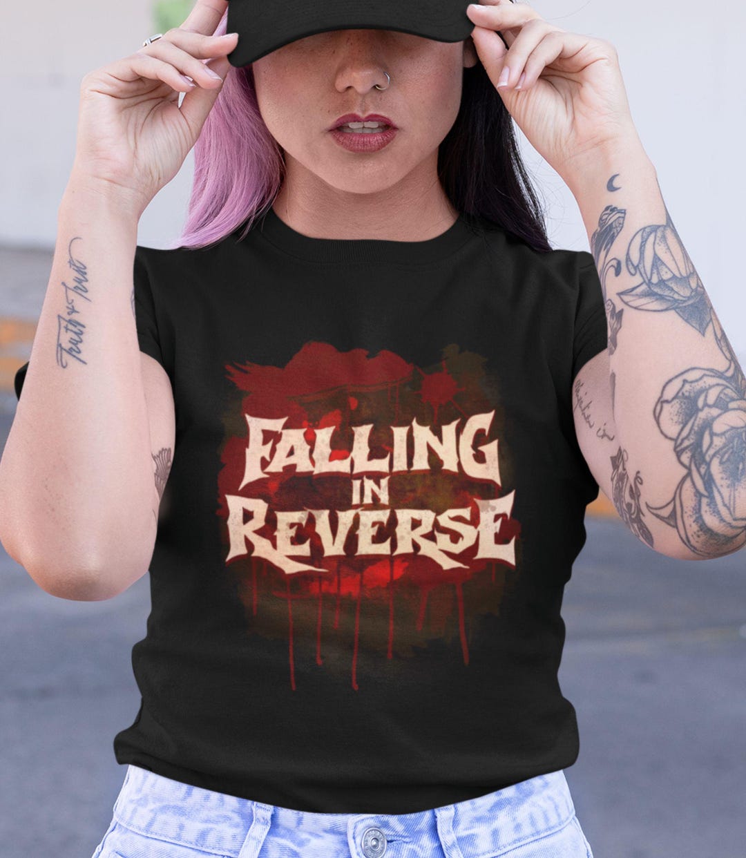 Fall In Reverse Mugshot Falling in Reverse T-shirt • Ronnie Radke Merch • Metal Band Shirt ...