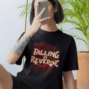 Fall In Reverse Mugshot Falling in Reverse T-shirt • Ronnie Radke Merch • Metal Band Shirt ...