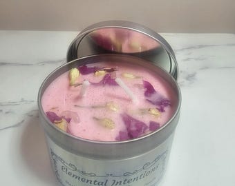 Black Musk, Rose and Jasmine 'Glamour' Soy Wax Candle