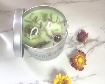Handmade Ylang Ylang, Lemongrass & Agate 'Zen' Soy Wax Candle
