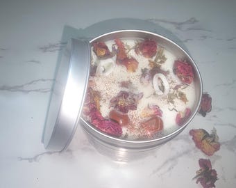 Sandalwood, Patchouli & Red Jasper 'Grounding' Soy Wax Aromatherapy Candle