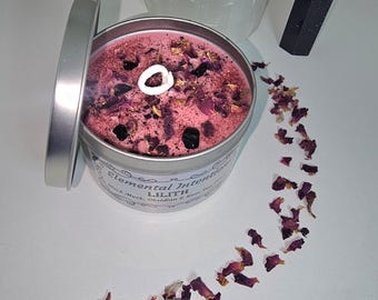 Black Musk, Obsidian and Rose 'Lilith' Soy Wax Candle
