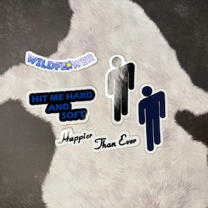 Billie Eilish Stickers: Handmade Waterproof Vinyl Decals