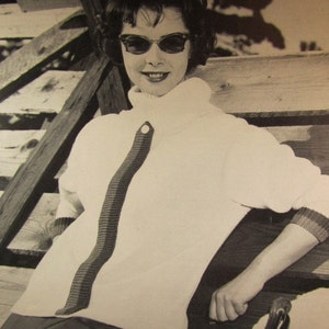 1960&#39;s Knitting Patterns PDF, Vintage Pattern Women&#39;s Sweater 619S