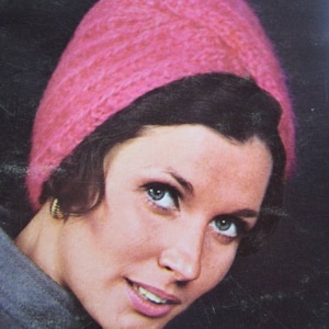 1960&#39;s Vintage Knitting Pattern Women&#39;s Turban Hat PDF Pattern 2164-165