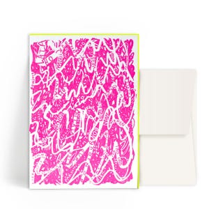 2x cartes typographiques A6 • Oh La La • enveloppe
