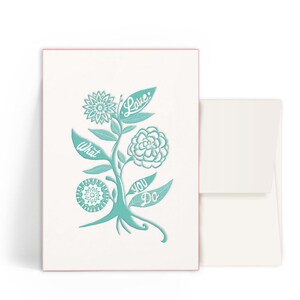 2x Cartes typographiques A6 • Aimez ce que vous faites • Enveloppe