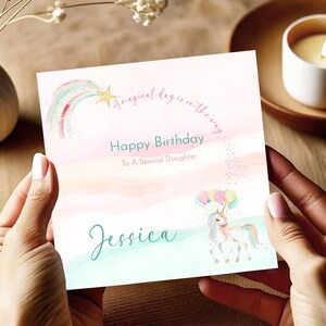 Unicorn Birthday Card Special Granddaughter, Unicorn Birthday Card 4 5 6, Unicorn Birthday Gift