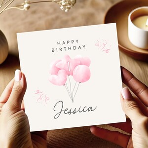 Biglietto di auguri personalizzato per il 1° compleanno della figlia, biglietto di auguri per il 1° compleanno della nipote, biglietto di auguri per il 1° compleanno delle bambine, nipoti, bambine