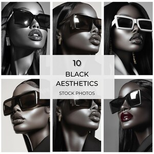 Black aesthetic high gloss images | AI Photo Bundle | AI Beauty Images | Aesthetic Marketing