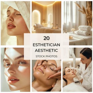 Luxurious esthetician stock images for website, social media posts, beauty professionals, studios