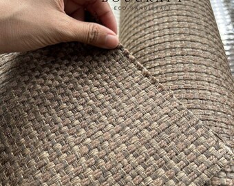 Dark Chocolate Jute Grasscloth Wallpaper – Textured Natural Wall Decor