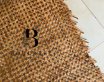 Handwoven Rattan Cane Webbing - Natural Furniture Mesh Roll