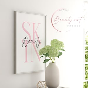 Skin Beauty Salon Decor: Esthetician Wall Art (Printable)