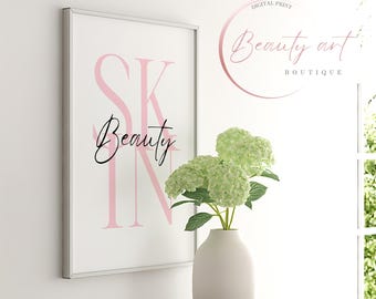 Skin Beauty Salon Decor: Esthetician Wall Art (Printable)