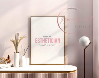 Esthetician Art Print: Beauty Salon Decor (Digital Download)