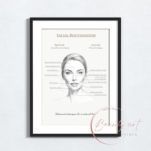 Botox and fillers poster,cosmetic injection art,Filler wall printable,spa decor,medical aesthetics,skin clinic decor