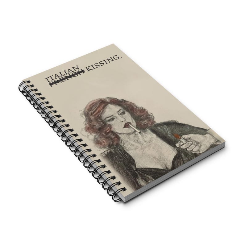 Malena notebook - Italian Notebook Spiral Journal , Stylish Writing Notebook, Trendy Sketchbook, Journaling, Creative Note-taking , Malena image 2