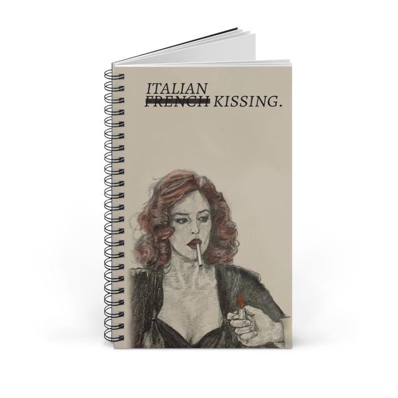 Malena notebook - Italian Notebook Spiral Journal , Stylish Writing Notebook, Trendy Sketchbook, Journaling, Creative Note-taking , Malena image 3