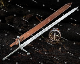 Claymore Sword, Handmade Gimli Axe, Replica Sword, barbarian canon, norsemen, master sword, gift fro him anniversary