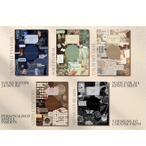 Inserto personalizado para Kindle / Fondo de pantalla personalizado para Kindle / Fondo de pantalla para lector electrónico con temática literaria / Regalo para lectores / Descarga digital