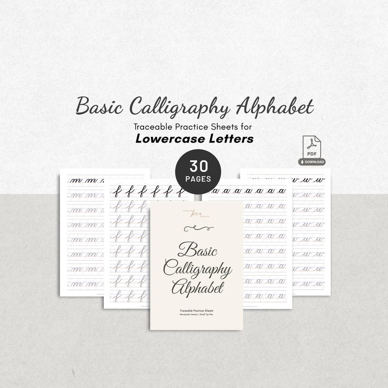 Faux Calligraphy Template - Etsy