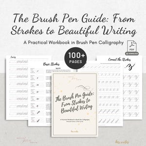 初心者向け筆ペンカリグラフィーワークブック 手書き練習シート ステップバイステップガイド 小文字アルファベット 印刷可能なPDF