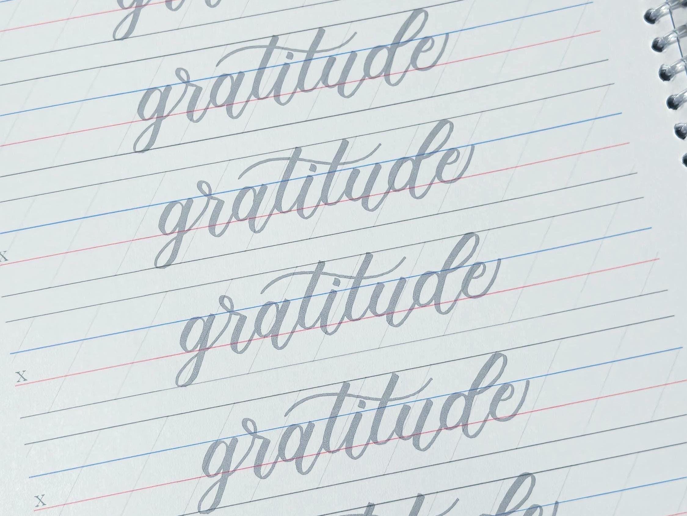 Printable Bouncy Calligraphy Variation Practice Worksheets Modern Brush ...