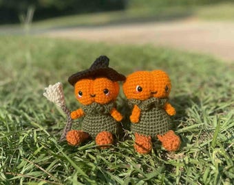 Patrón de crochet de Jack la Calabaza Pequeña / Peluche Amigurumi / Bonita decoración de Halloween otoñal / Patrón PDF digital /