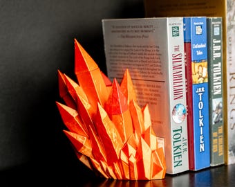 Sujetalibros de cristal encantado con puntos de marcapáginas extraíbles: decoración con piedras preciosas impresas en 3D, regalo de lectura de estilo cottagecore, un estante mágico.