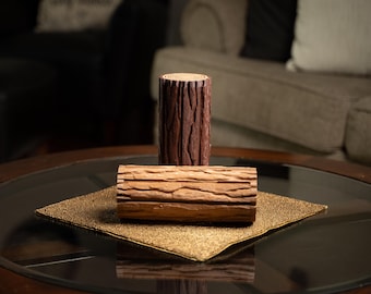 Cottagecore schack- och dammset – 3D-utskrivet stockbräde med svamppjäser och ekollonformade dammskivor | Woodland Gamer-present