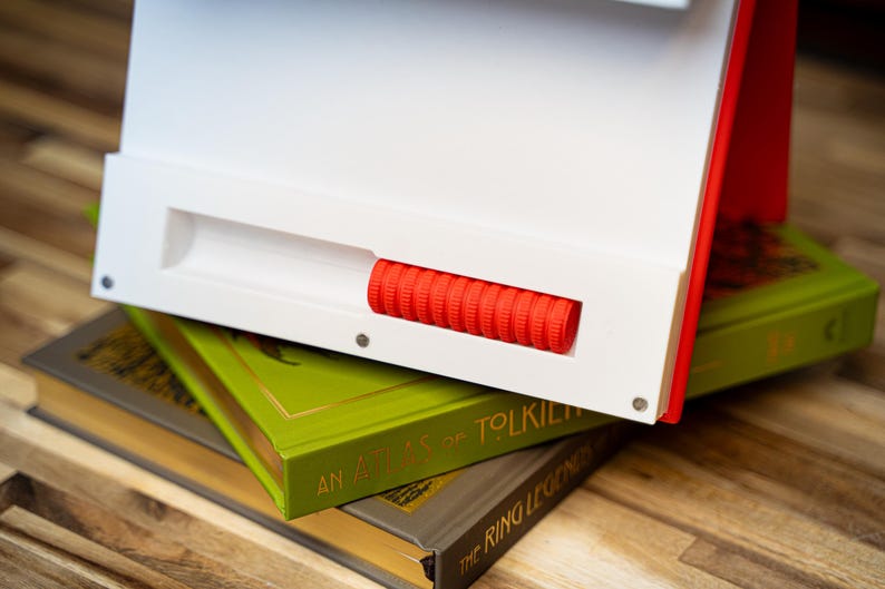 Book Style Checkers Set – 3D Printed Portable Board Game with Storage | Travel Checkers Game, Unique Gamer Gift Decor image 3