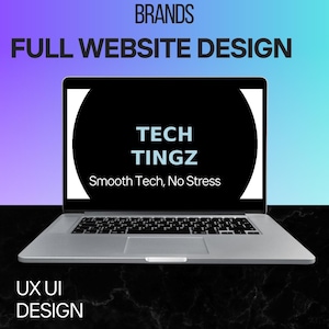 Full Website Design | 5+ Pages | Custom Layout + Features | Mobile-Friendly Site for Small Business Owners| Full Experience UX UI Design