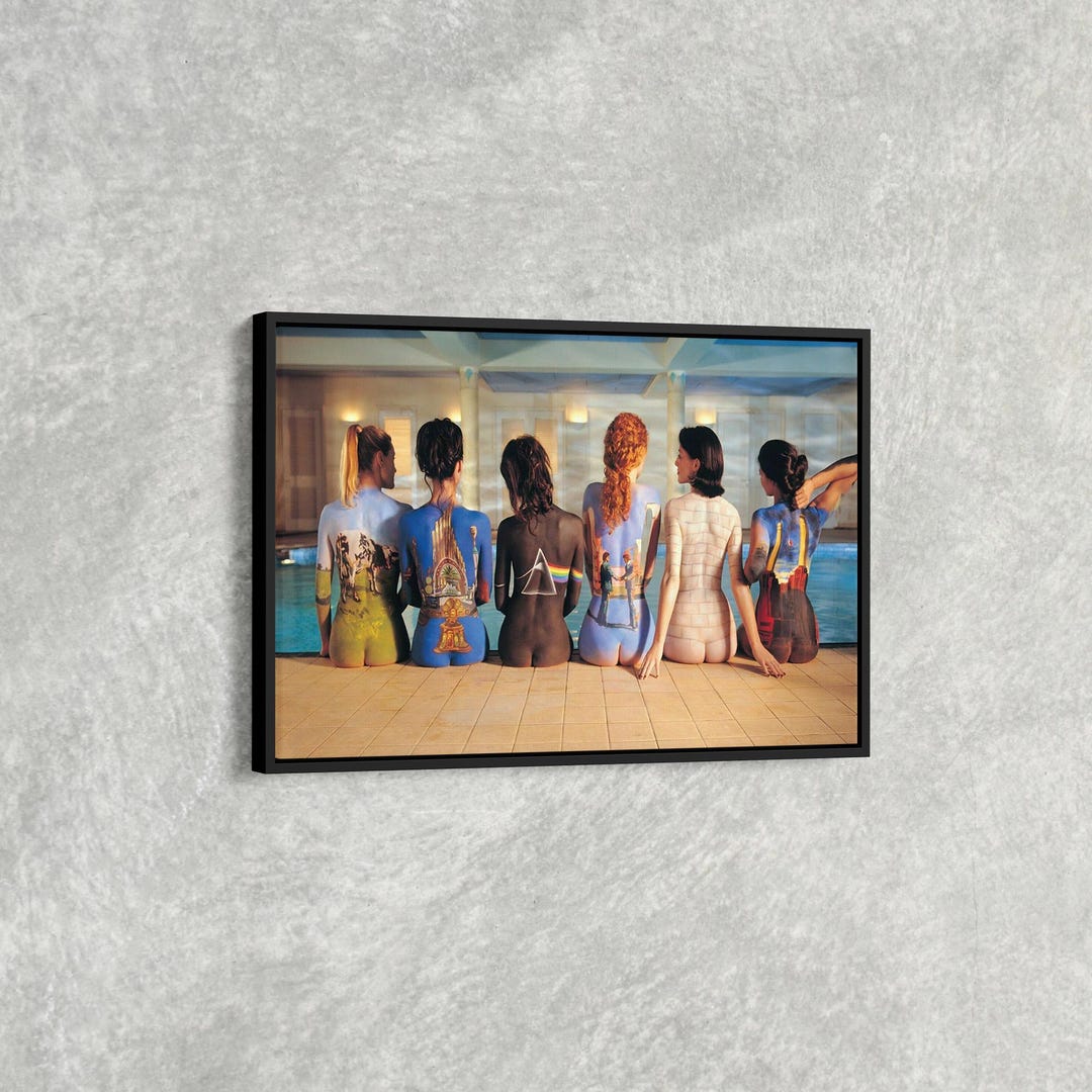 Pink Floyd Back Catalogue Poster Canvas, Famous Art, Naked Woman Canvas
