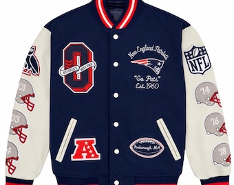 Herren NFL Sports Varsity Jacke | Baseball Bomberjacke