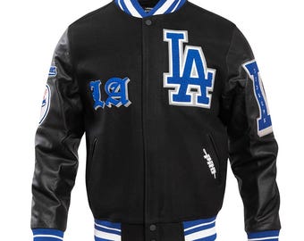Men's los angeles dodgers old english varsity jacket