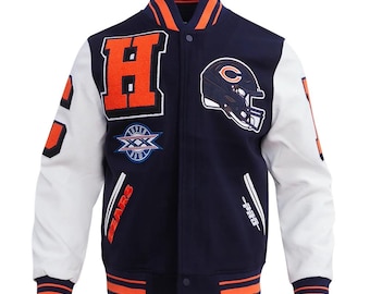 Herren Bären Varsity Letterman Jacke | Sport Bomber mit benutzerdefinierten Cosplay