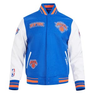 Men's new york knicks retro sports varsity jacket