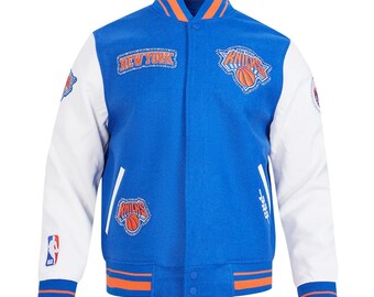 Men's new york knicks retro sports varsity jacket