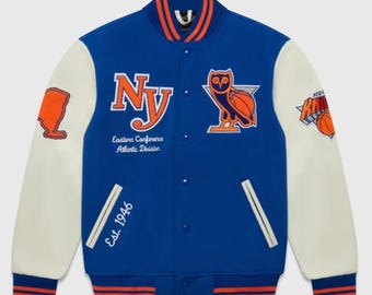 Handmade embroidered letterman varsity Jacket | vintage college jacket