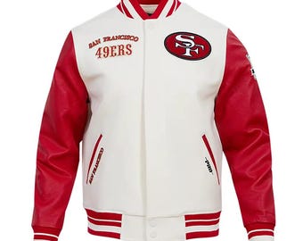 Herren Retro San Francisco 49ers Varsity Jacke | Lettermen-Jacke