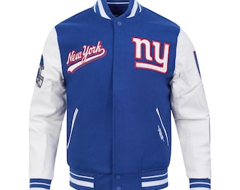 Handgefertigte NY Riesen Varsity Jacke | nfl 2026 Jacke