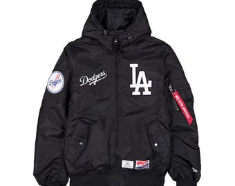 Herren Los Angeles Bomberjacke mit Kapuze | la Dodgers Jacke