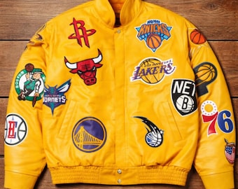 Herren Retro nba Varsity Jacke | Basketball-Lederjacke
