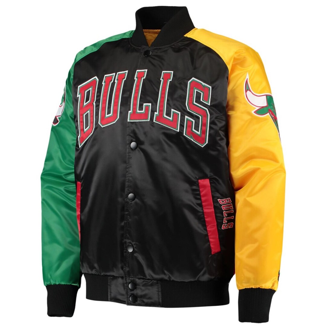 Chicago Inspired Basketball Varsity Jacket | Colorblock Jacket - Etsy