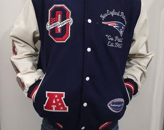 Chaqueta deportiva universitaria de la NFL para hombre / chaqueta bomber de béisbol