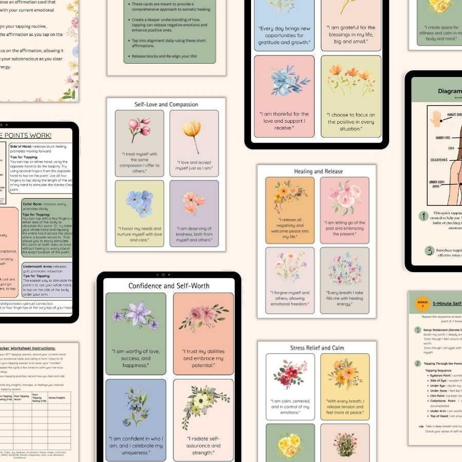 Script Cards EFT Tapping Affirmation Cards + Scripts | Quick Emotional Reset ...